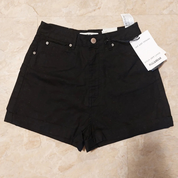 Pull&Bear high waist denim shorts nwt size 0 - Picture 9 of 10